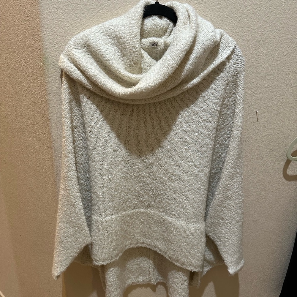 Cozy Cream Cowl Neck Sweater